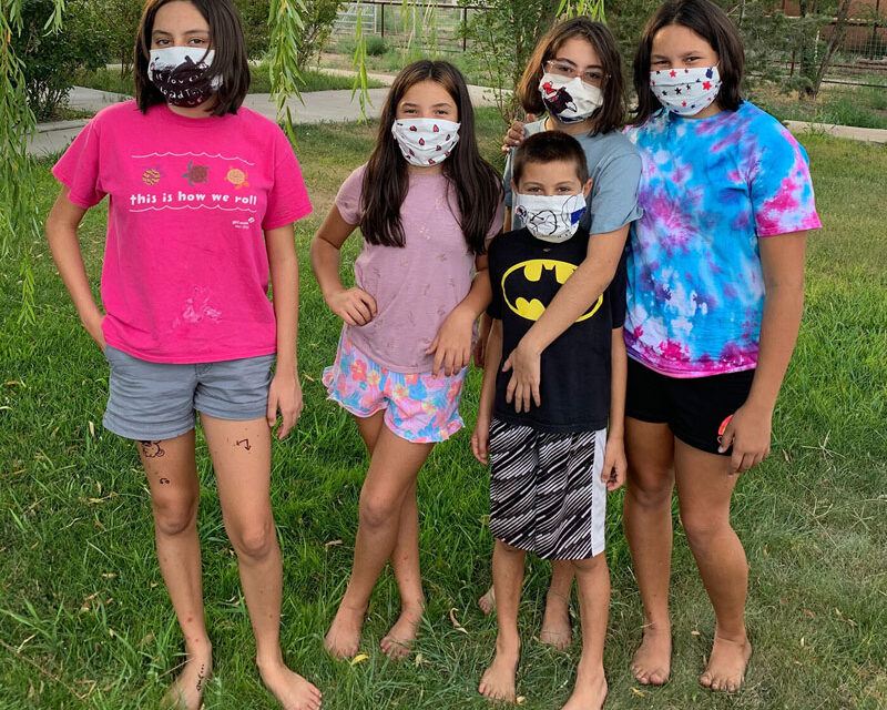 Children’s mask-making activity big hit with families