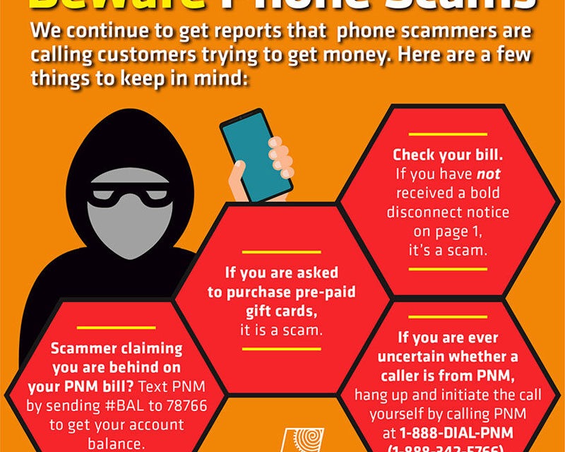 PNM warns of phone scammers targeting PNM customers on weekends