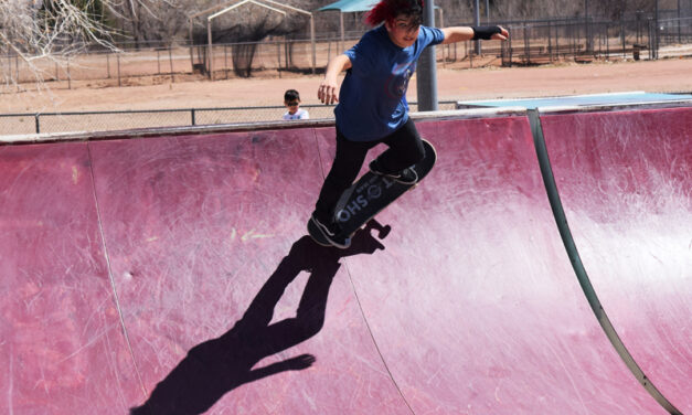 SOARING SKATEBOARDERS: Local skaters come together to inspire and teach area youth