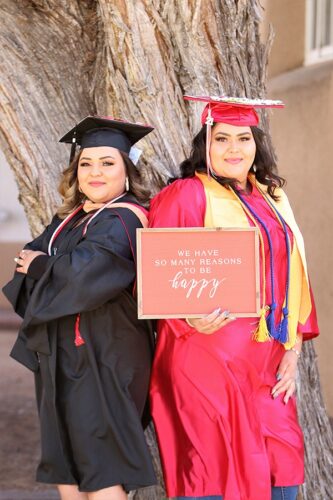 isters Jenee and Tonya Madrid follow the path to success. Both graduated from Belen High School and with an associates degree from The University of New Mexico-Valencia campus. Jenee earned her masters degree this spring and is contemplating a doctorate.