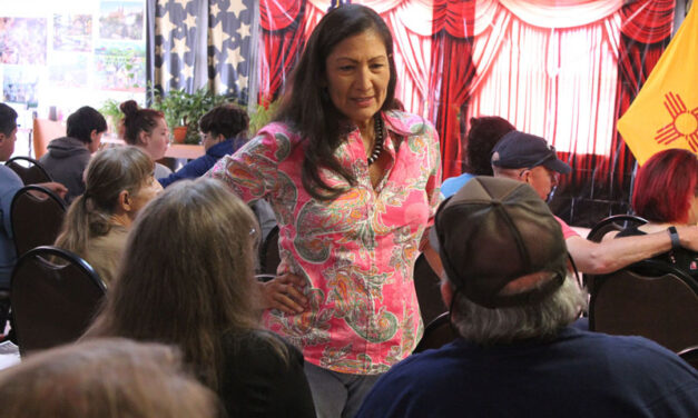 Haaland comes to Meadow Lake; talks about gun violence