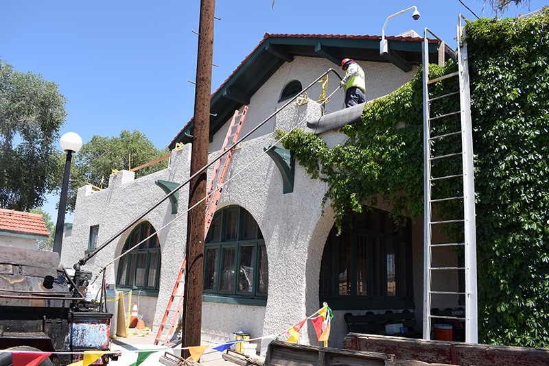 Belen Harvey House Museum’s ceiling leaking, portico roof replaced, Summer Picnic set