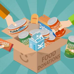 Food drive donation box