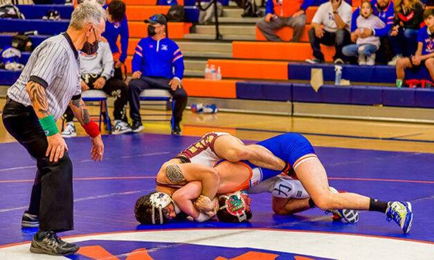 Tiger wrestlers outlast Eagles at the District Duals meet