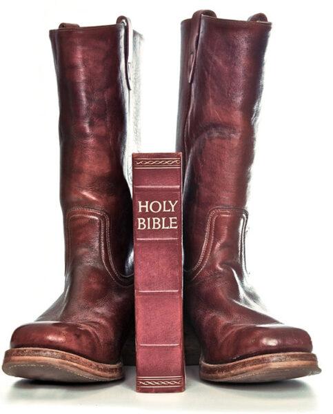 Bible and boots, spreading the word country style