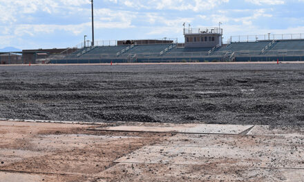 New VHS turf football field and track under construction