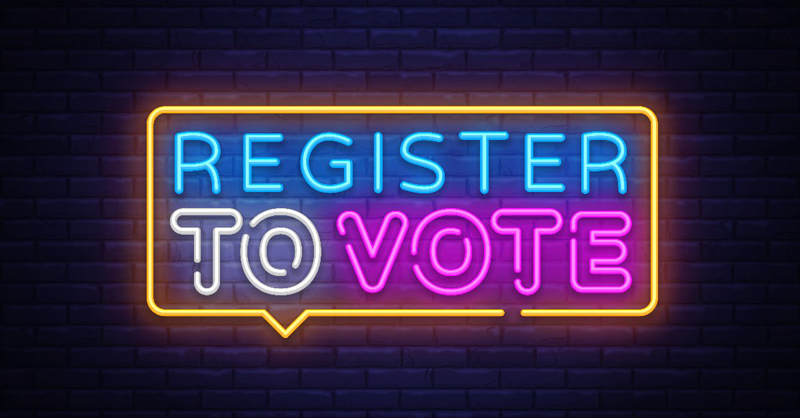 Get registered to vote, update registration