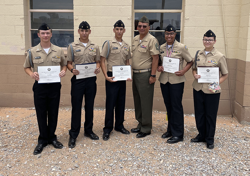 Belen High School NJROTC cadets attend Leadership Camp