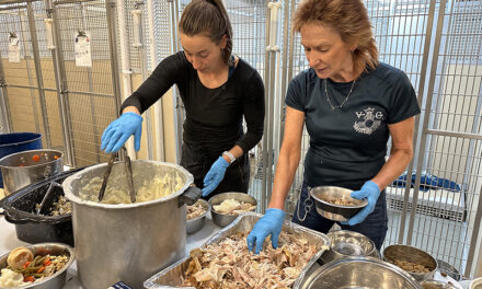 VCAS employee treats shelter animals to Thanksgiving feast